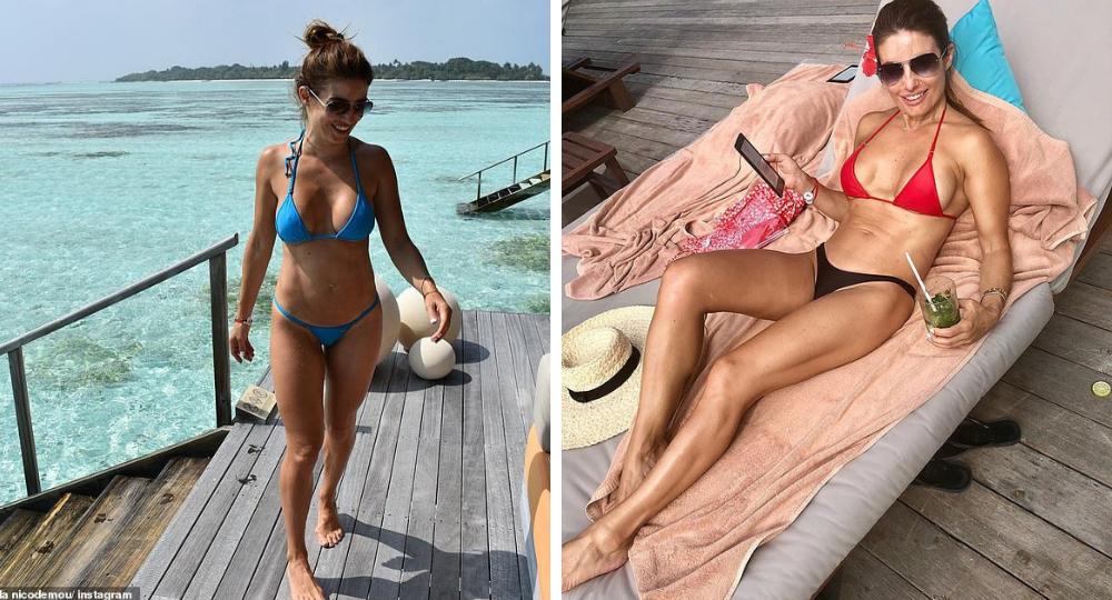 Be confident in your own skin: Ada Nicodemou, 41, shows 