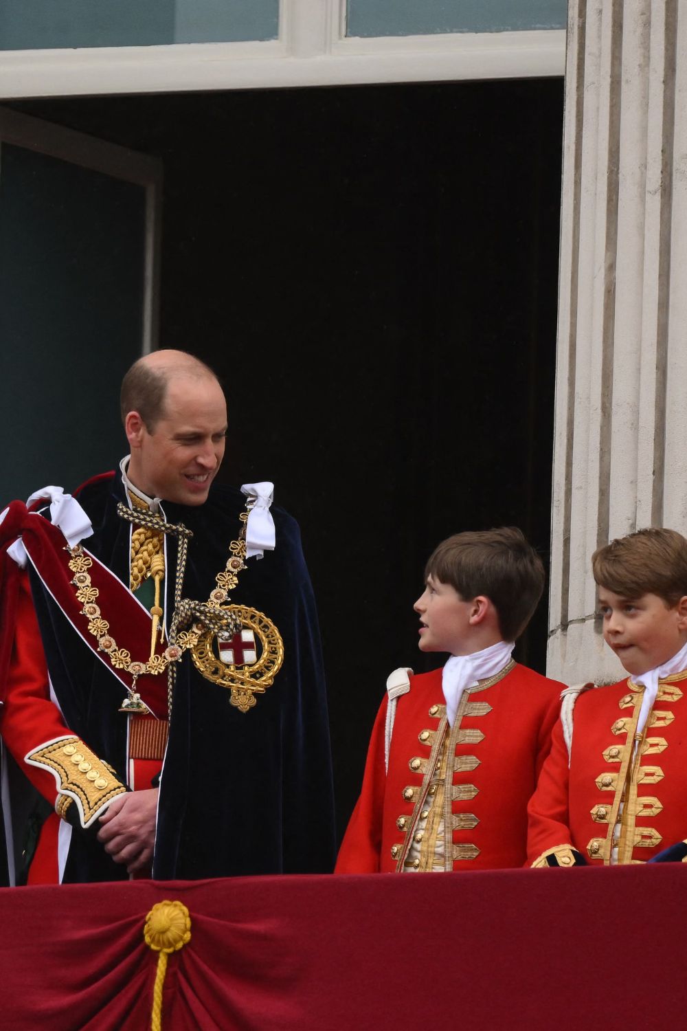 Prince William with Oliver Hanbury at King CHarles coronation