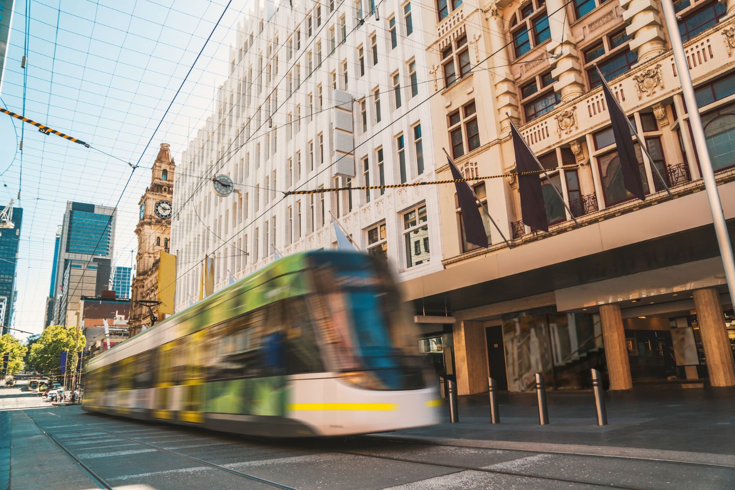 Do some tram spotting while at Bourke Street Mall.
