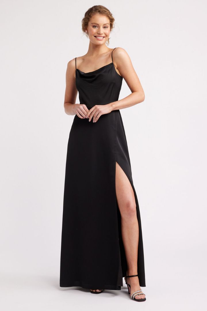 Review montreal maxi dress in black