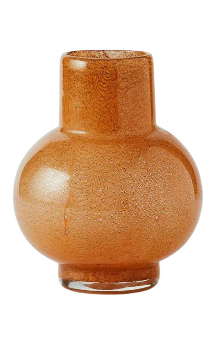 Marlo Small Round Bubble Glass Vase