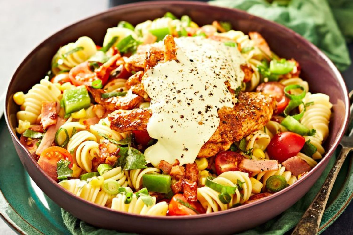 chicken-pasta-salad-with-avocado-ranch-dressing-recipe