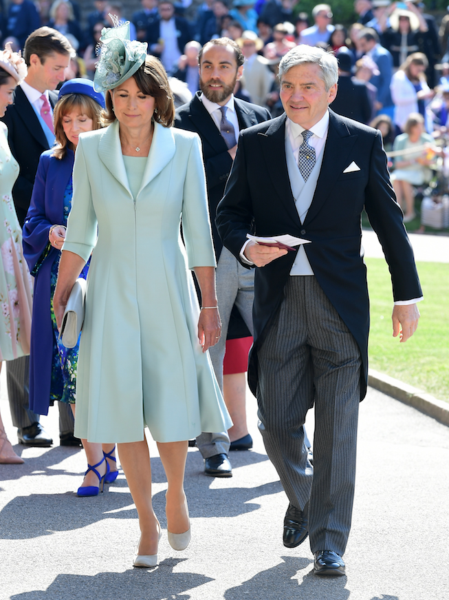 Carole Middleton opted for mint - like daughter Pippa