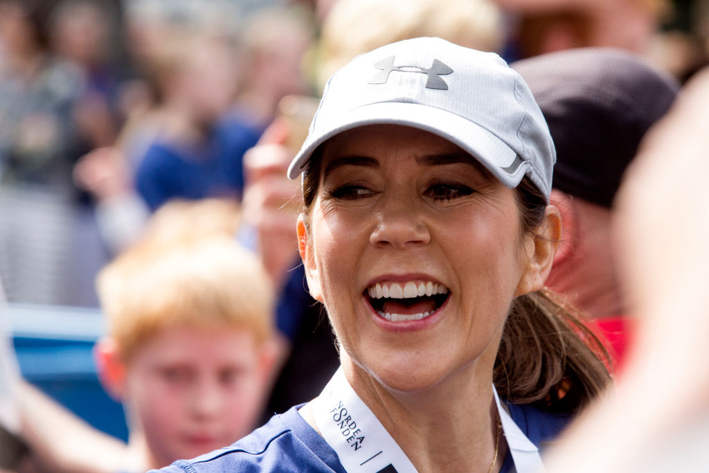 Princess Mary takes part in fun run for her husband's 50th