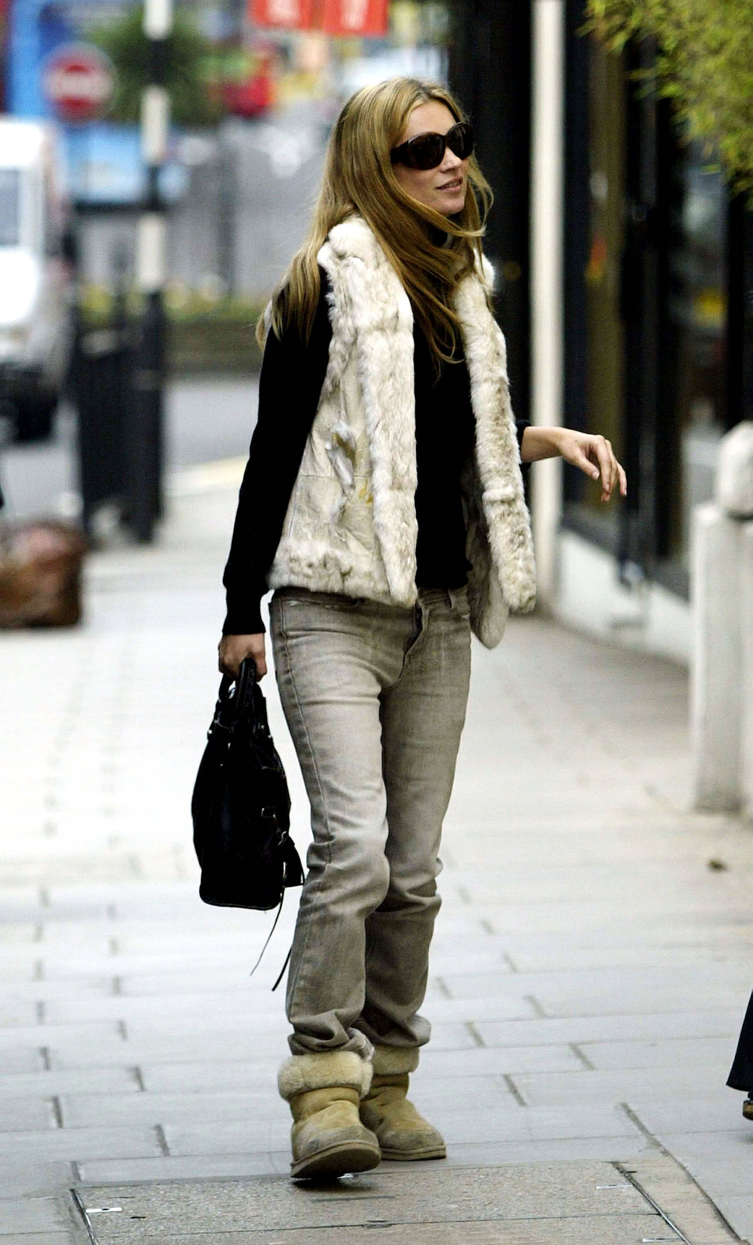 Kate Moss uggs and jeans
