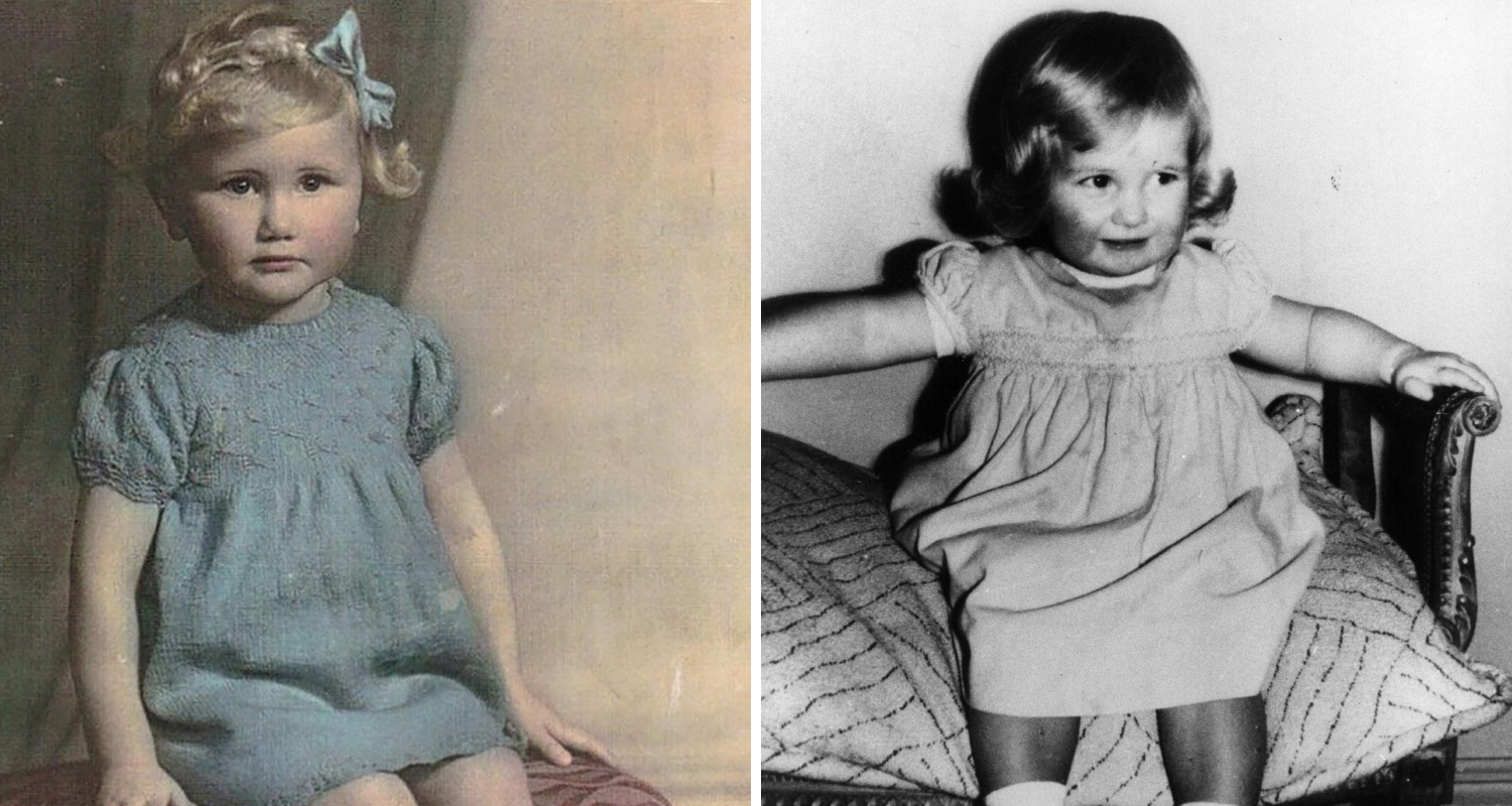 Young Ann (left) bears a resemblance to Lady Diana (right).