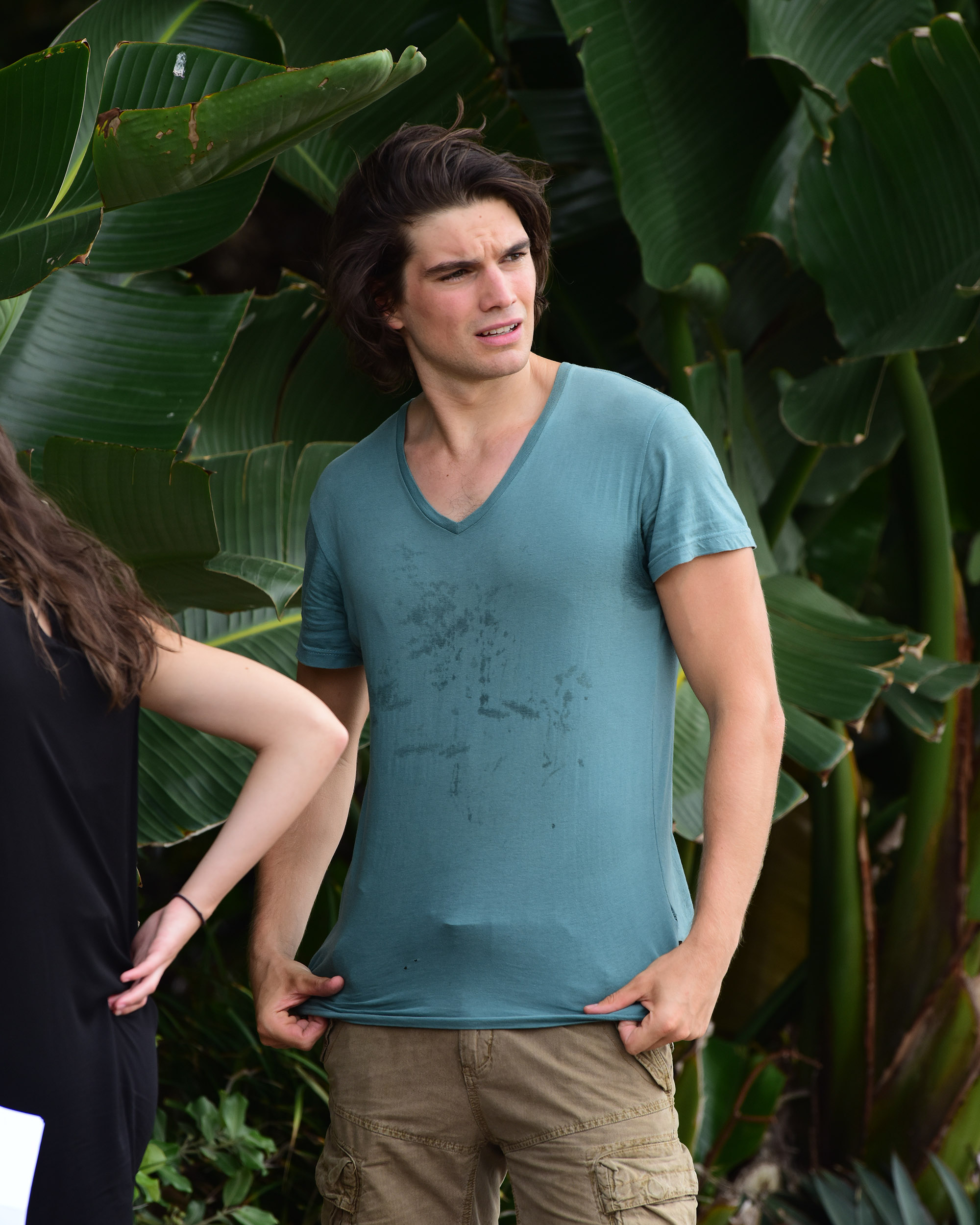 Jackson Gallagher films scenes as Josh Barrett on Home and Away in 2016