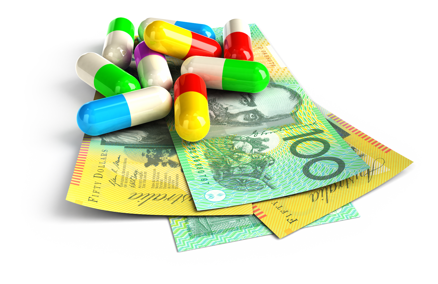 health fund money and pills