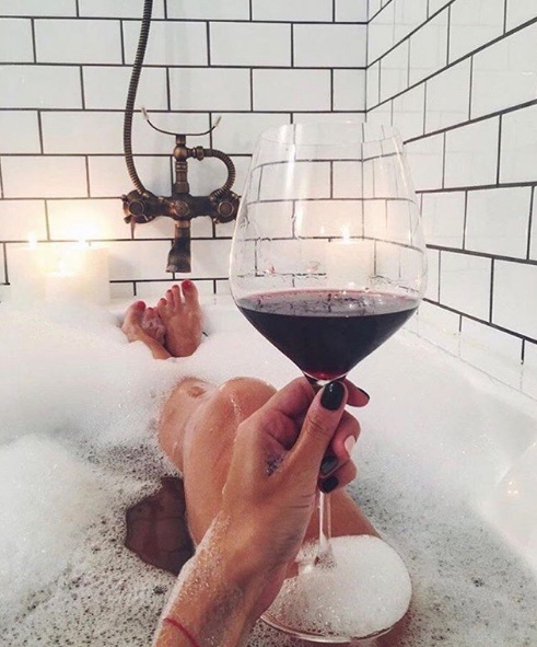 Wine in the bathtub