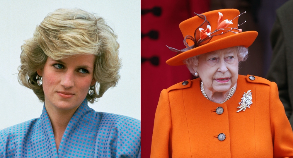 Princess Diana and the Queen