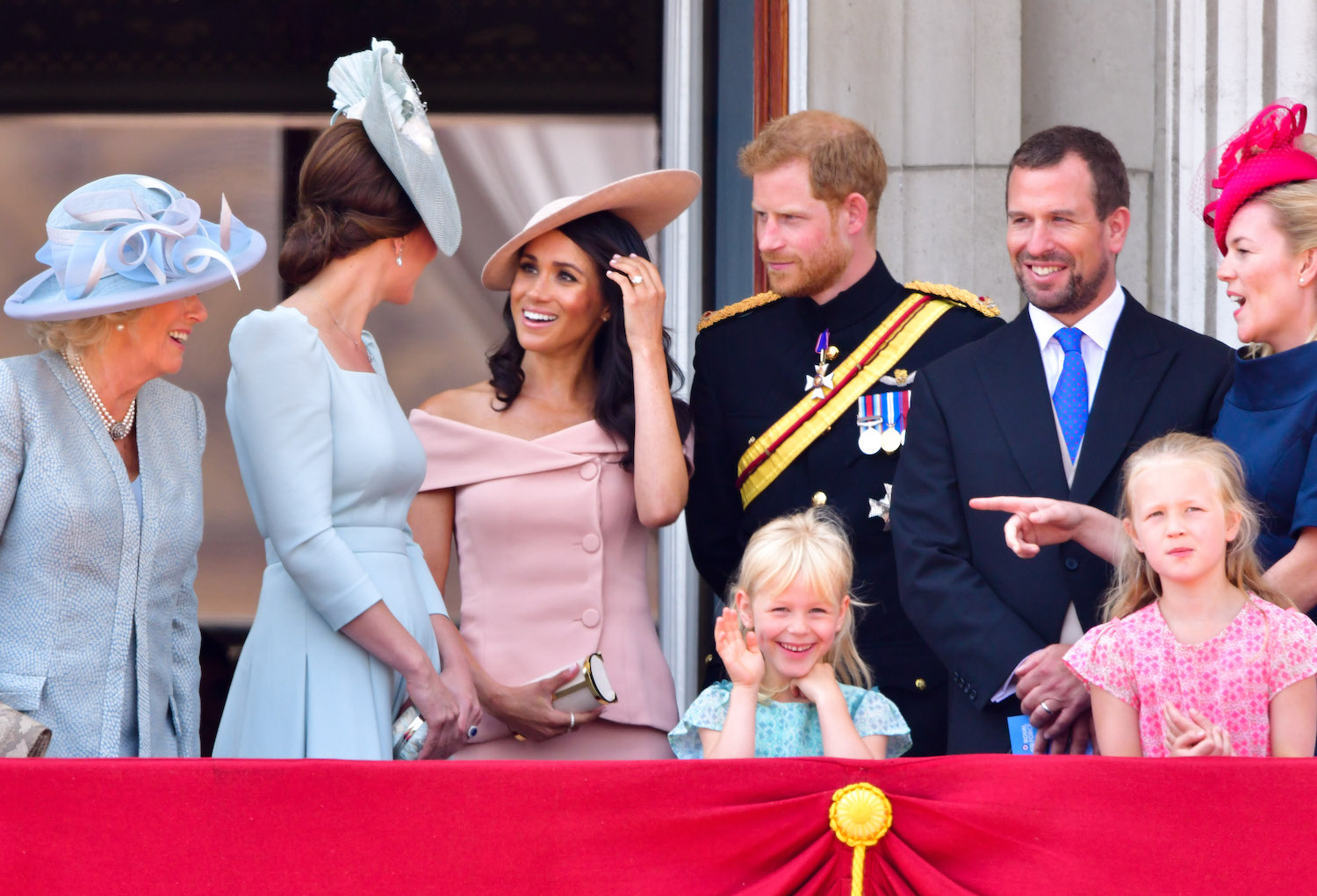 Kate and Meghan Trooping the Colour 2018