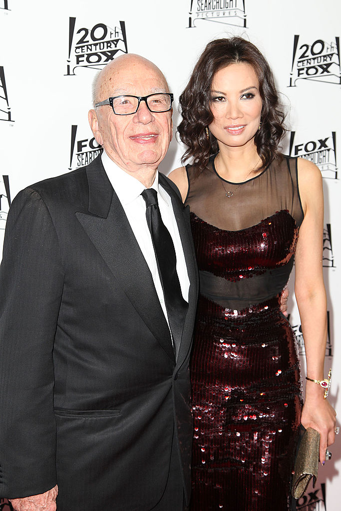 Rupert Murdoch and wife Wndi Deng Murdoch