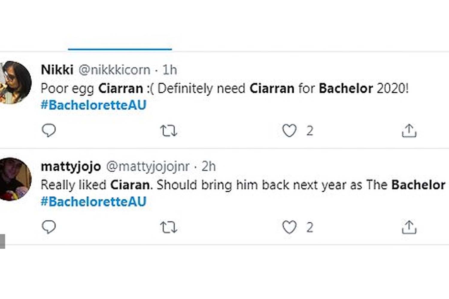 Fans of The Bachelorette want Ciarran to be the next Bachelor