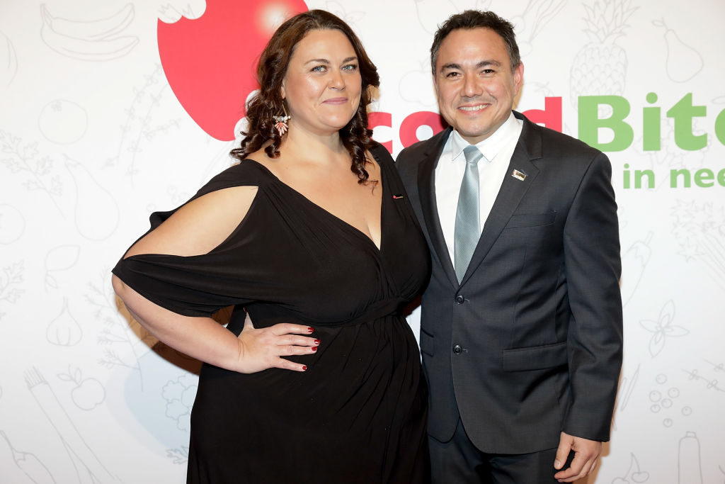 Chrissie Swan and Sam Pang pictrued at the SecondBite Waste Not Want Not Charity Dinner