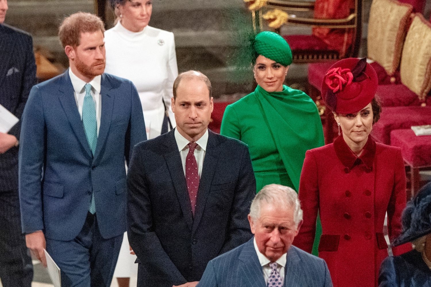 harry, william, meghan, kate and charles