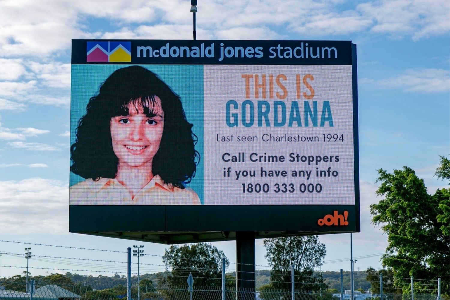 gordana missing person sign