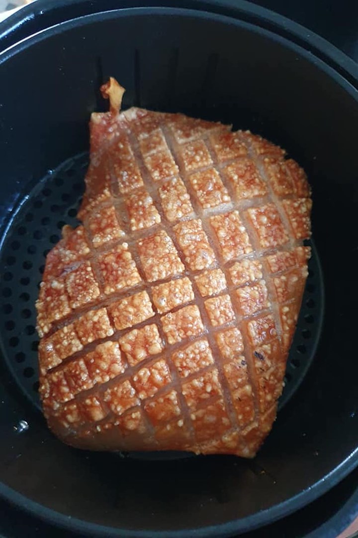 How to make roast pork with crackling in an air fryer | New Idea Magazine