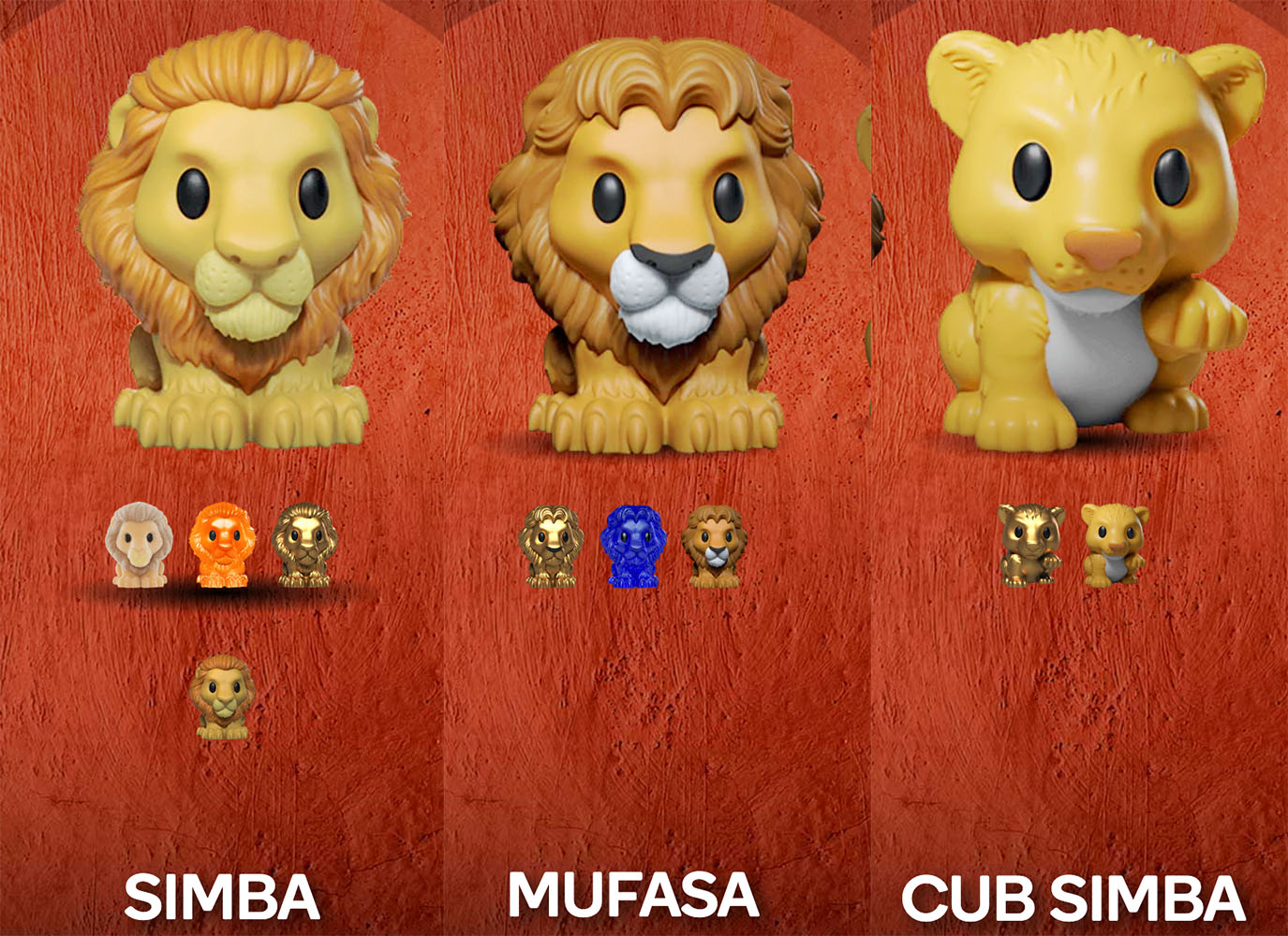 Zazu Nala Pumba Sarabi Woolworths Ooshies Lion King Collectables: Scar Simba 