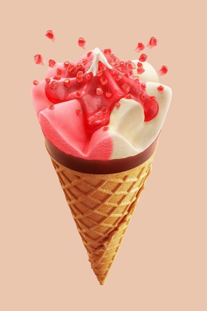 Chupa Chups Strawberry Cream Ice Cream