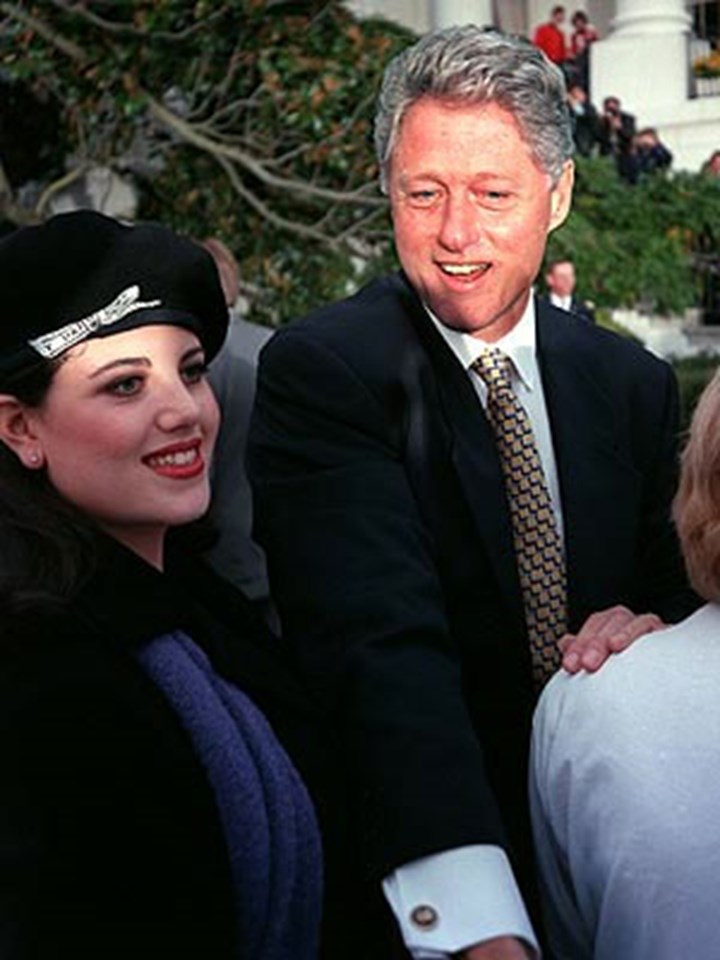 Image result for monica lewinsky bill clinton images