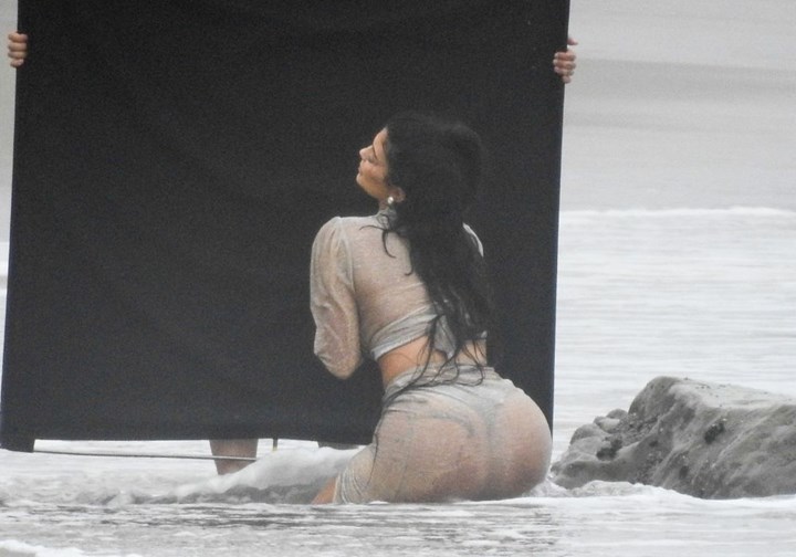 Kylie Jenner photoshoot malibu beach.