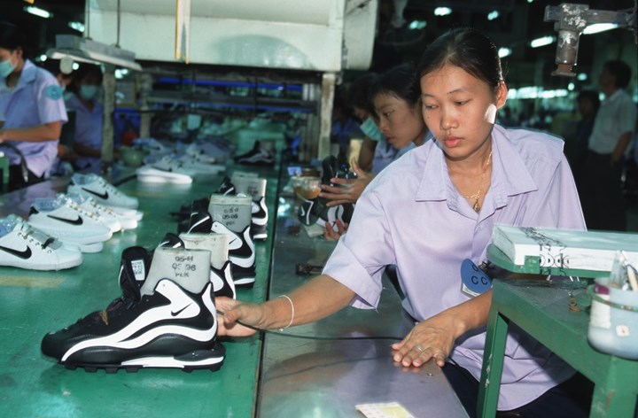 A Nike factory in Thailand.