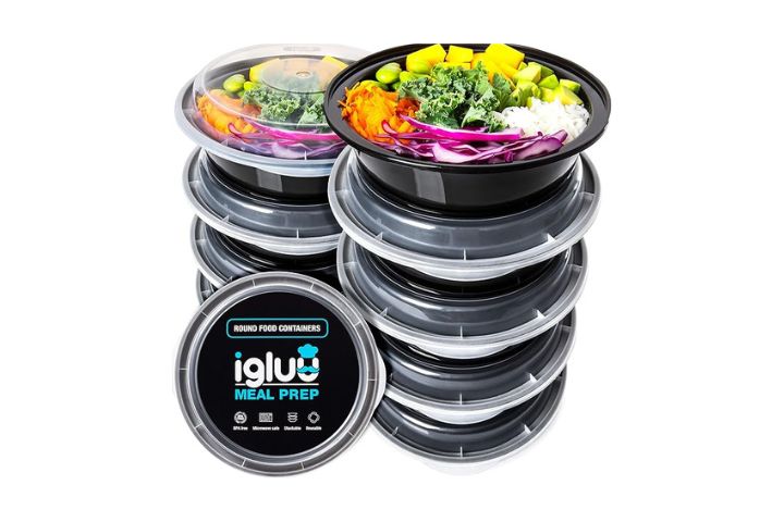 Round Plastic Meal Prep Containers