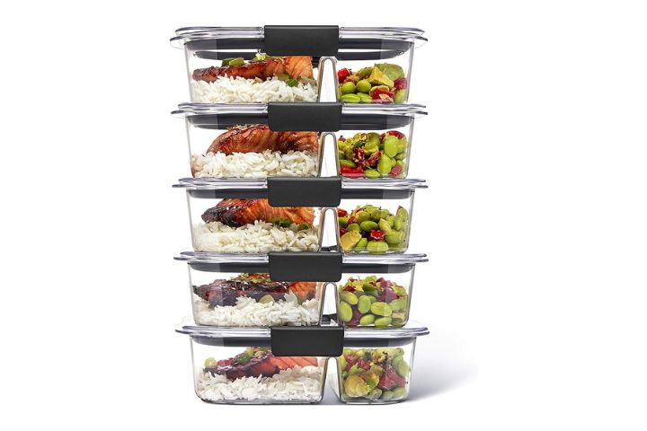Rubbermaid Brilliance BPA Free Food Storage Containers With Lids