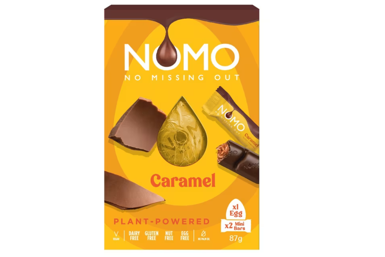 Nomo Liquid Caramel Egg and Mini Bars