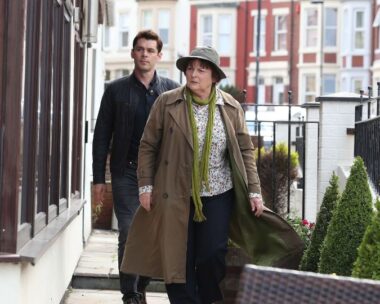brenda blethyn and kenny doughty filming for vera