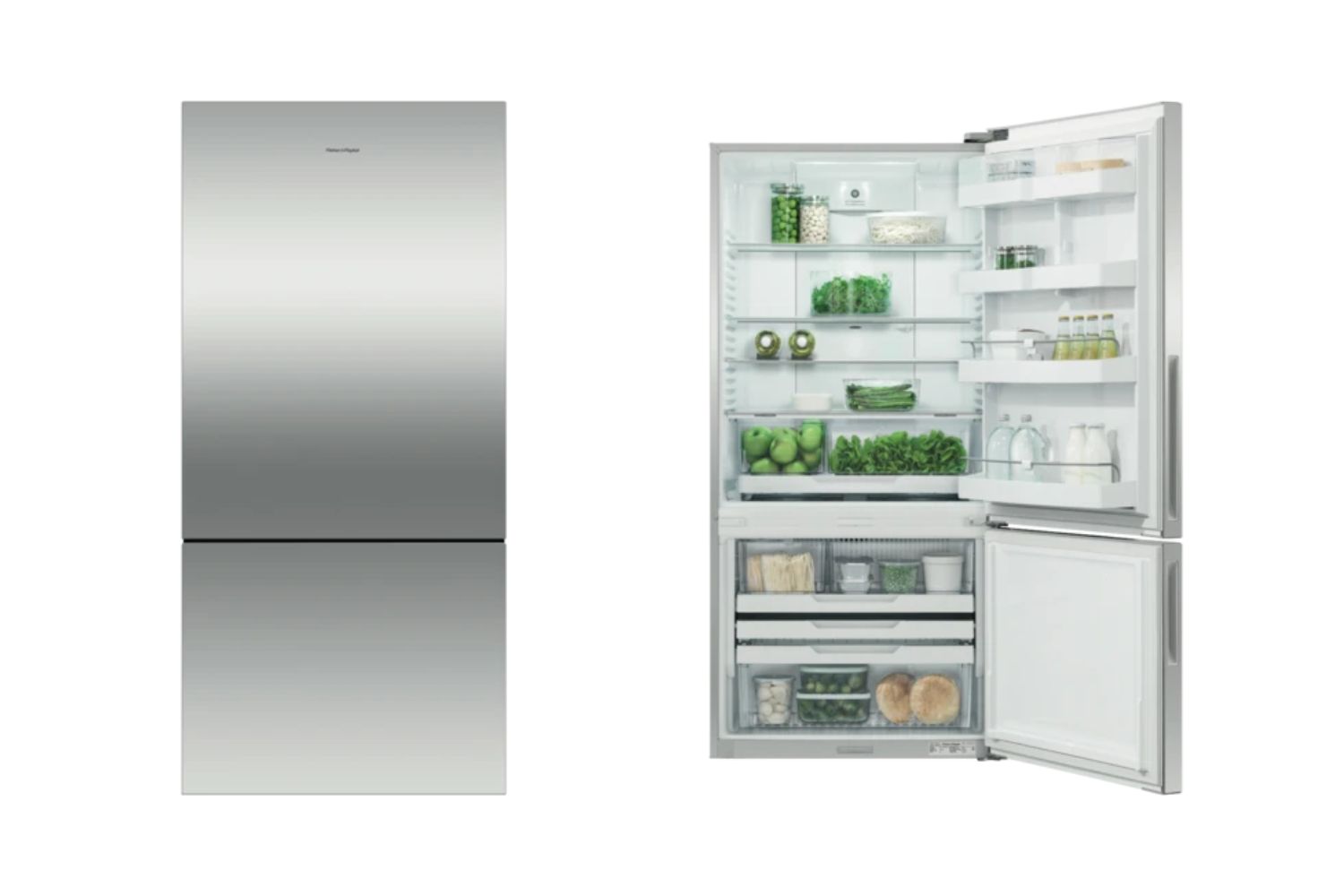 fisher and paykel bottom mount fridge
