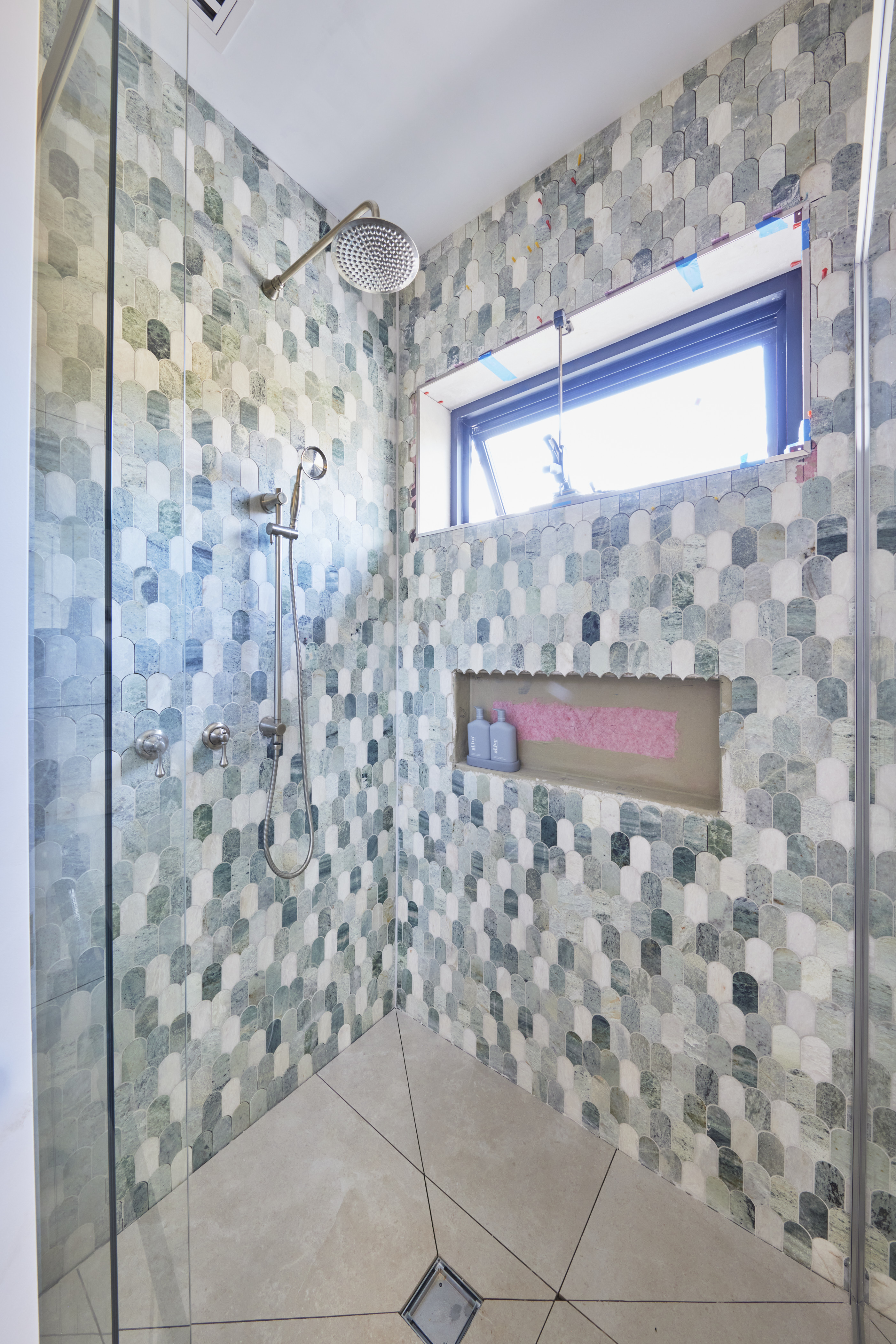 week one guest bathroom room reveals the block jesse and paige