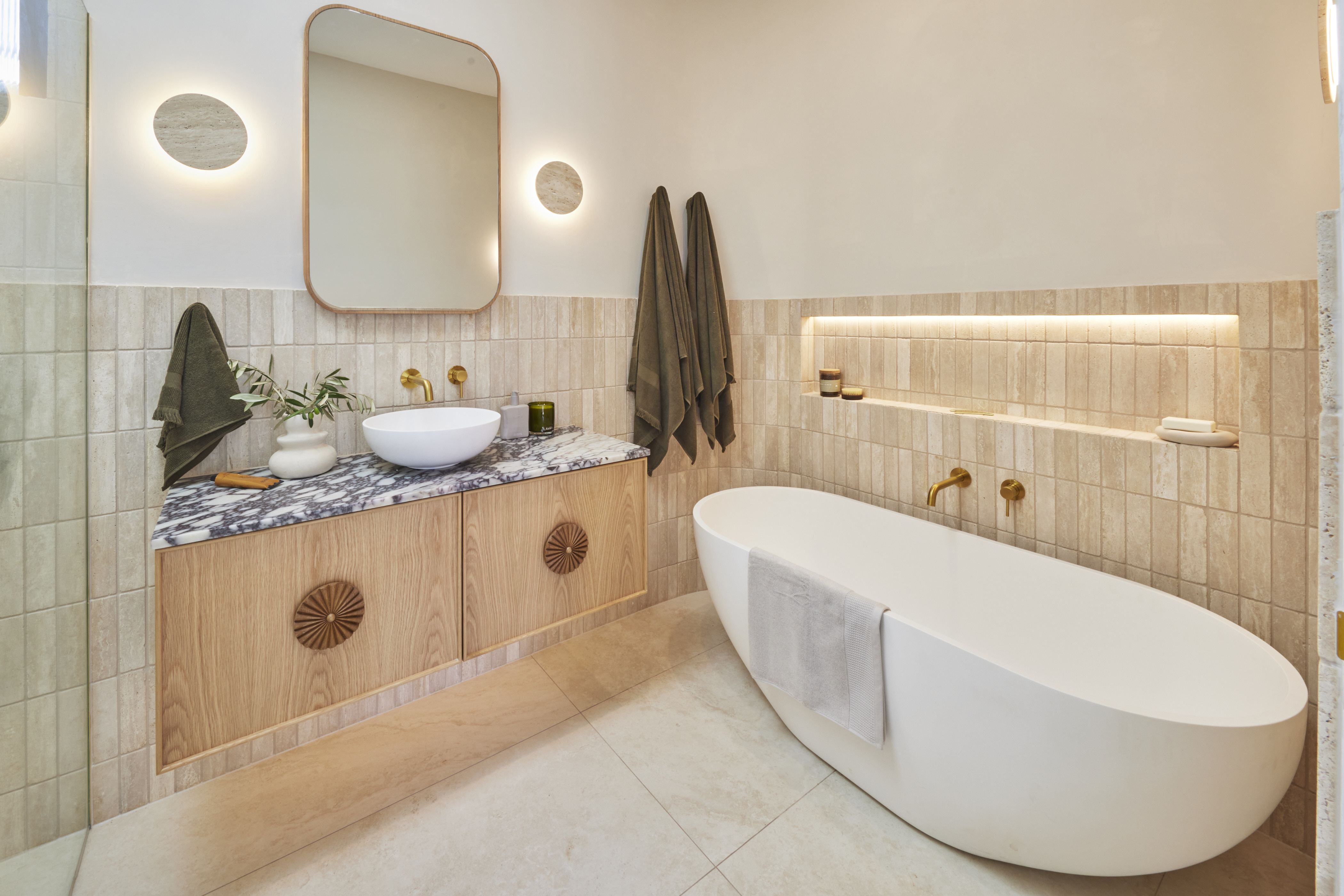 week one guest bathroom room reveal the block 2024 courtney and grant