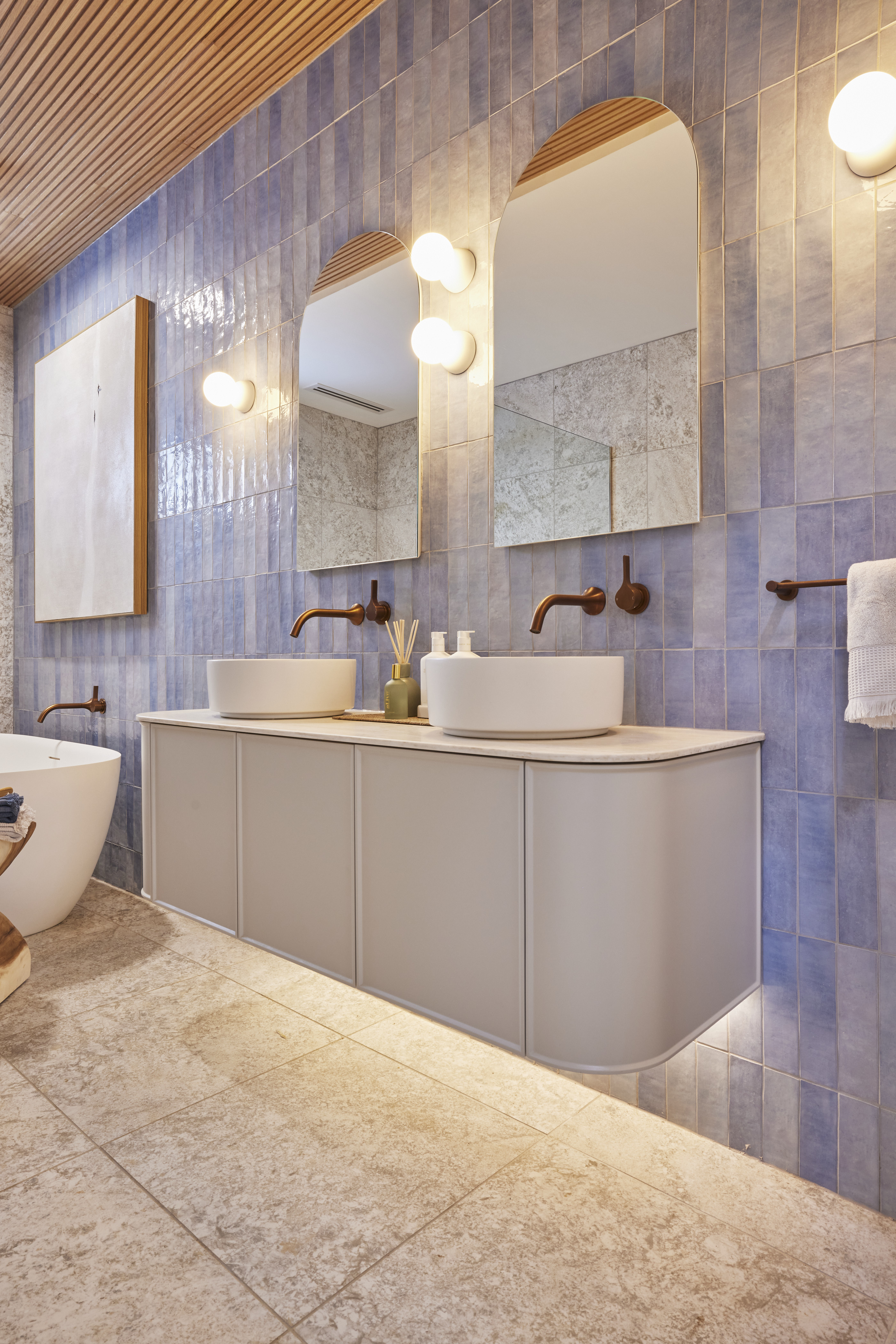 week one guest bathroom room reveal the block 2024 kristian and mimi