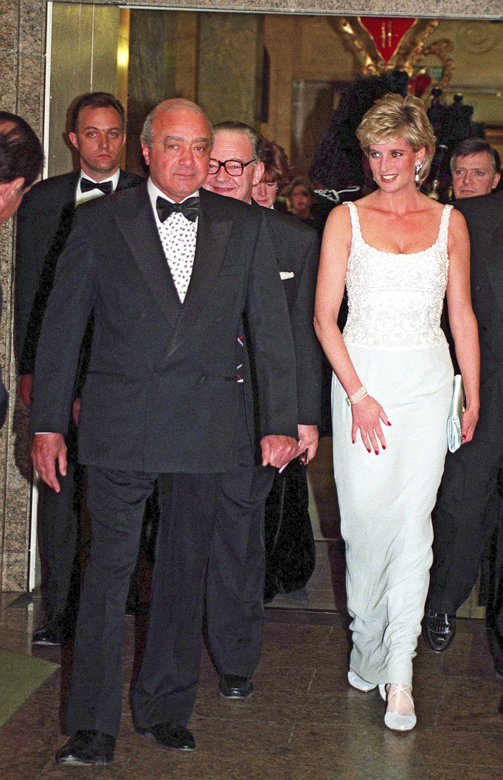 Mohamed Al fayed and Princess Diana at Harrods