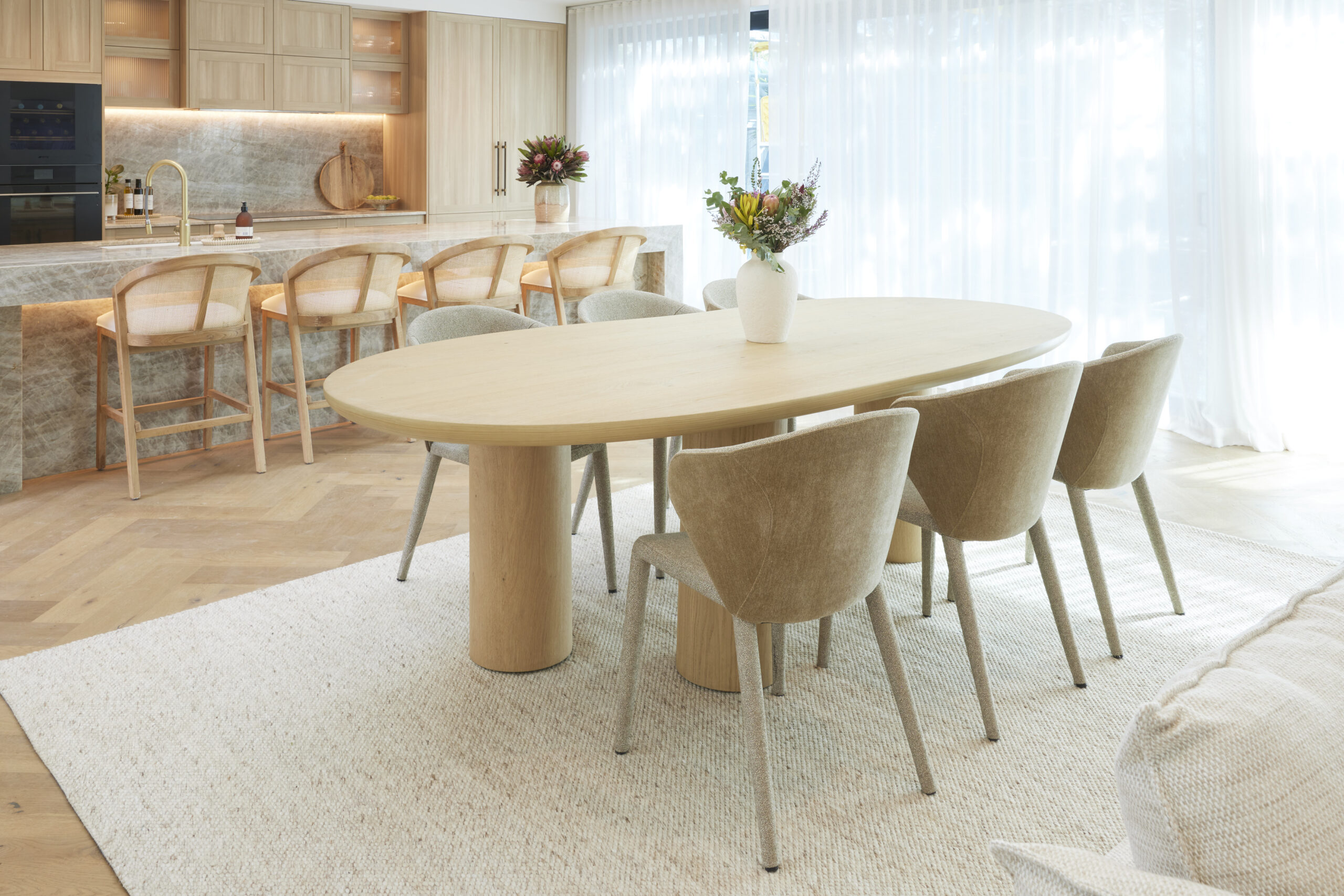 the block 2024 room reveals week 8 living dining maddy and charlotte