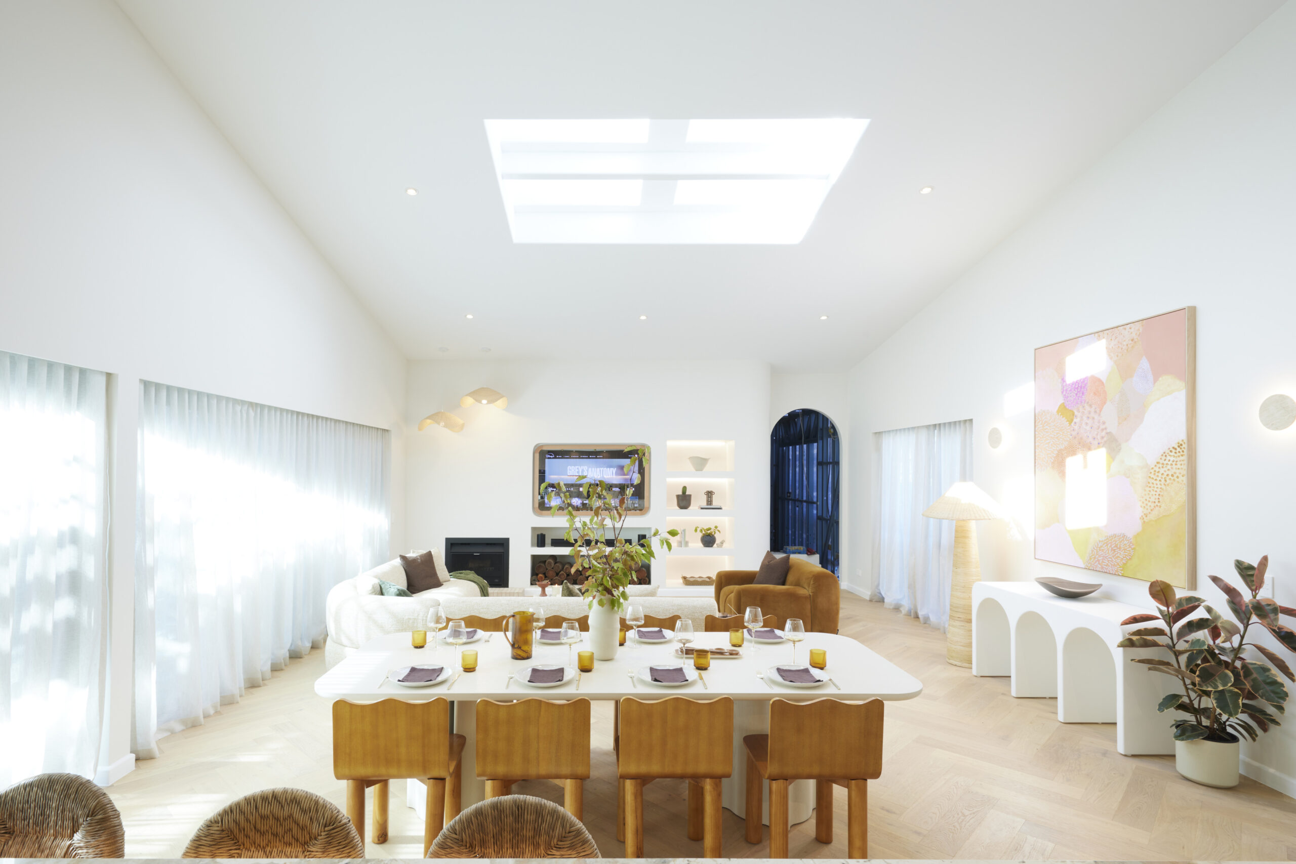 the block 2024 room reveals week 8 living dining courtney and grant