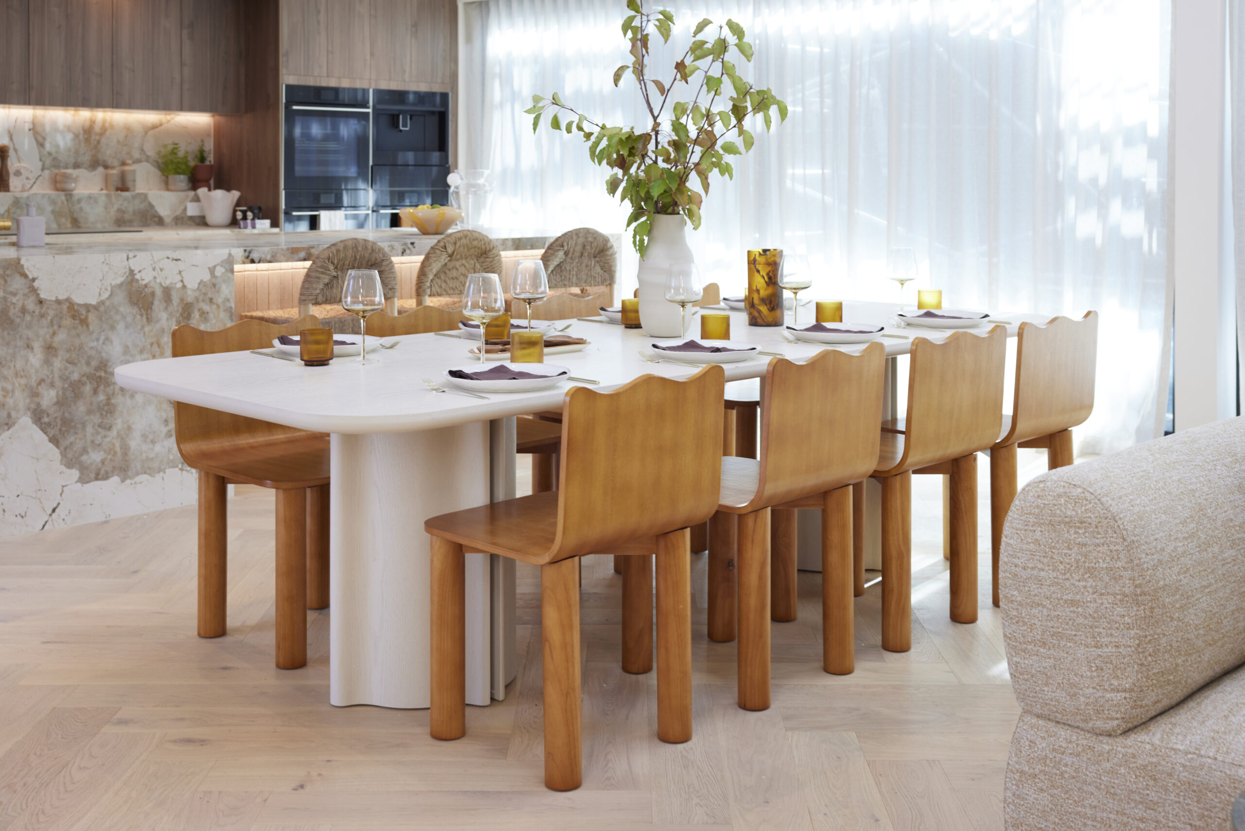 the block 2024 room reveals week 8 living dining courtney and grant