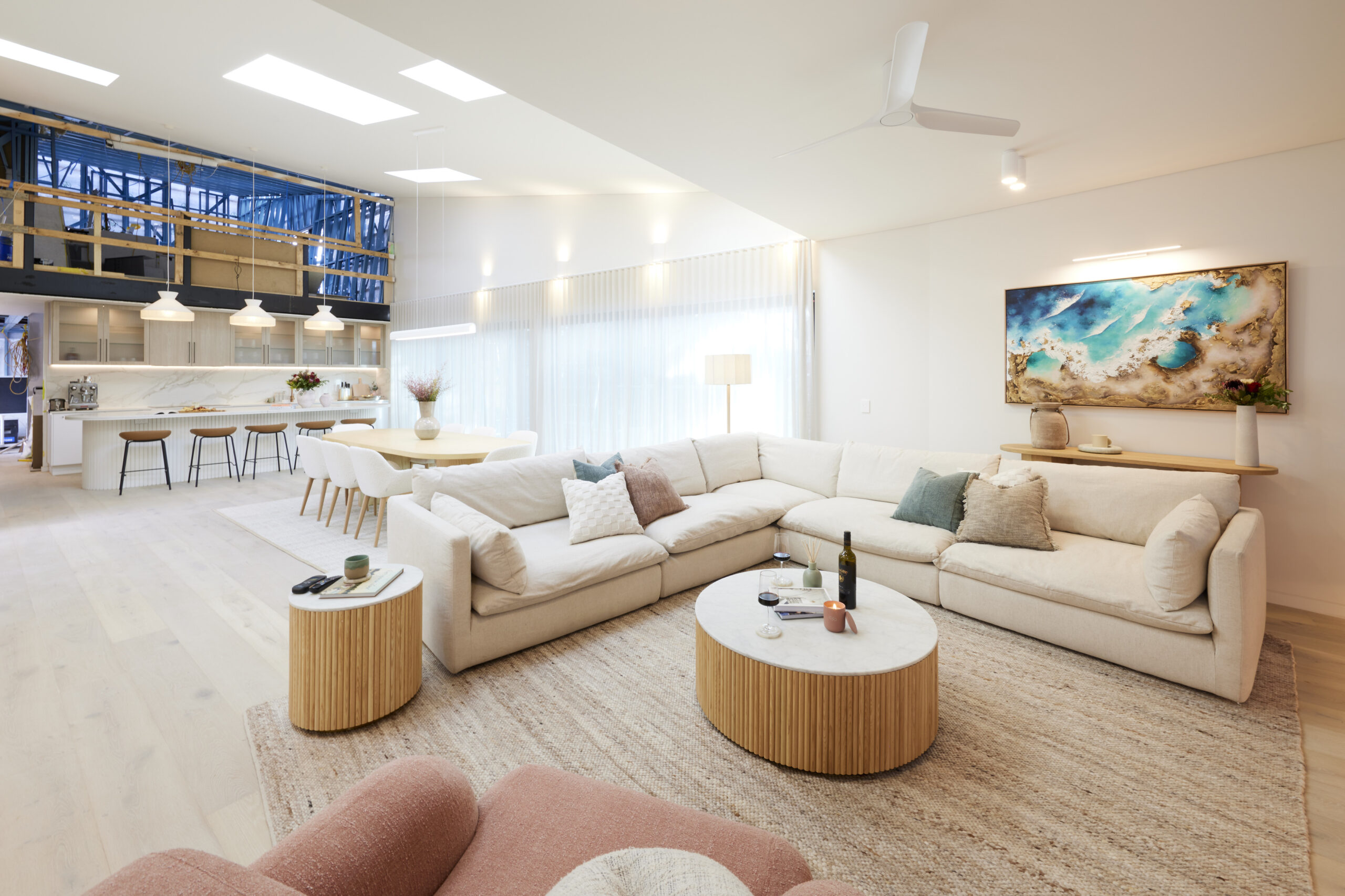 the block 2024 room reveals week 8 living dining ricky and haydn