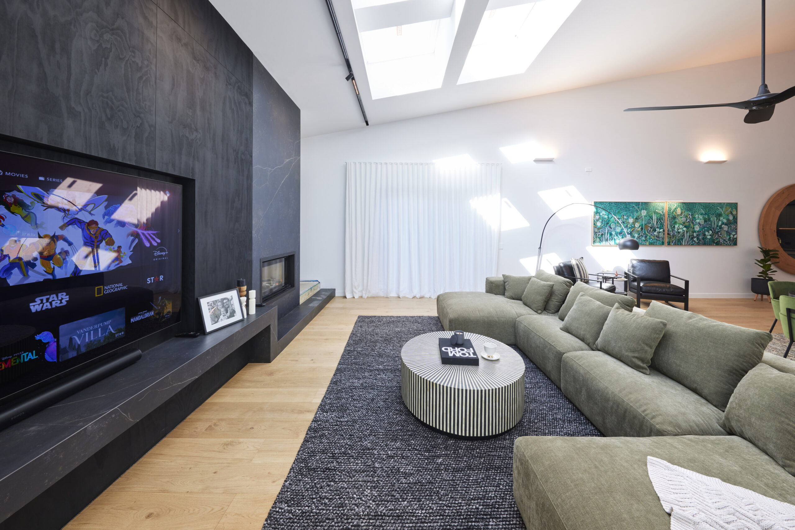 the block 2024 room reveals week 8 living dining kylie and brad