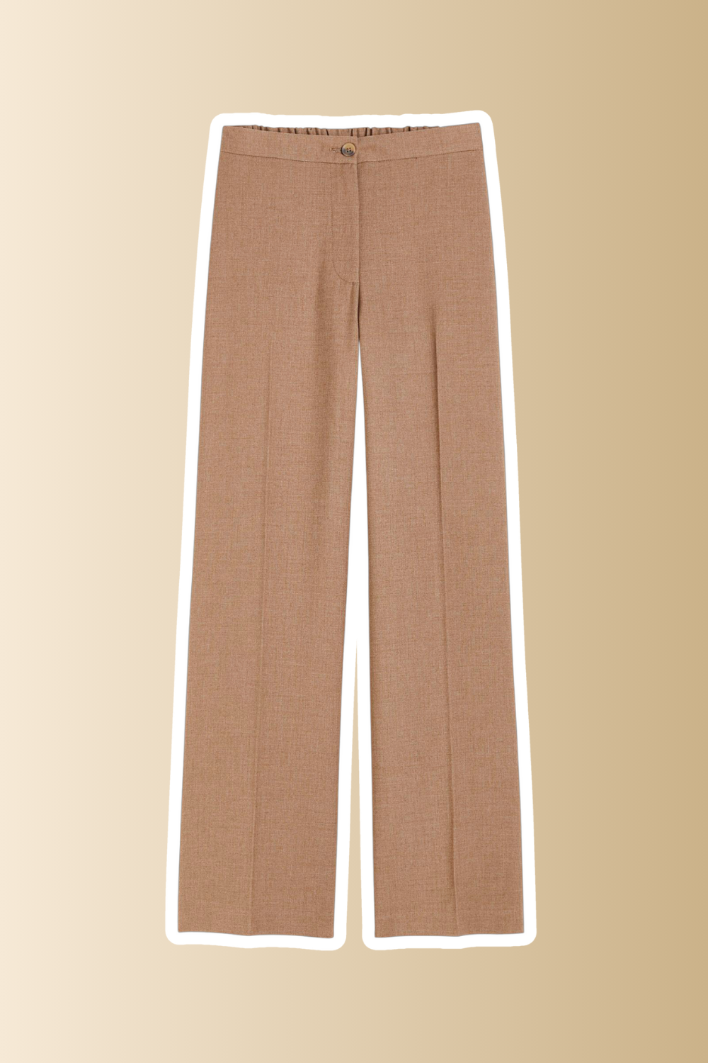 brown pleated pants 