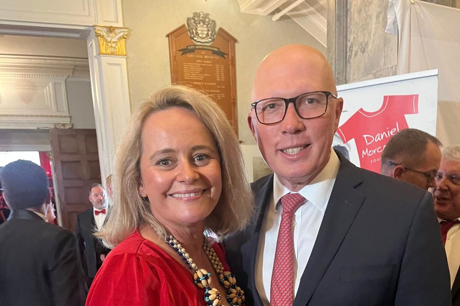 Kirilly Dutton and Peter Dutton