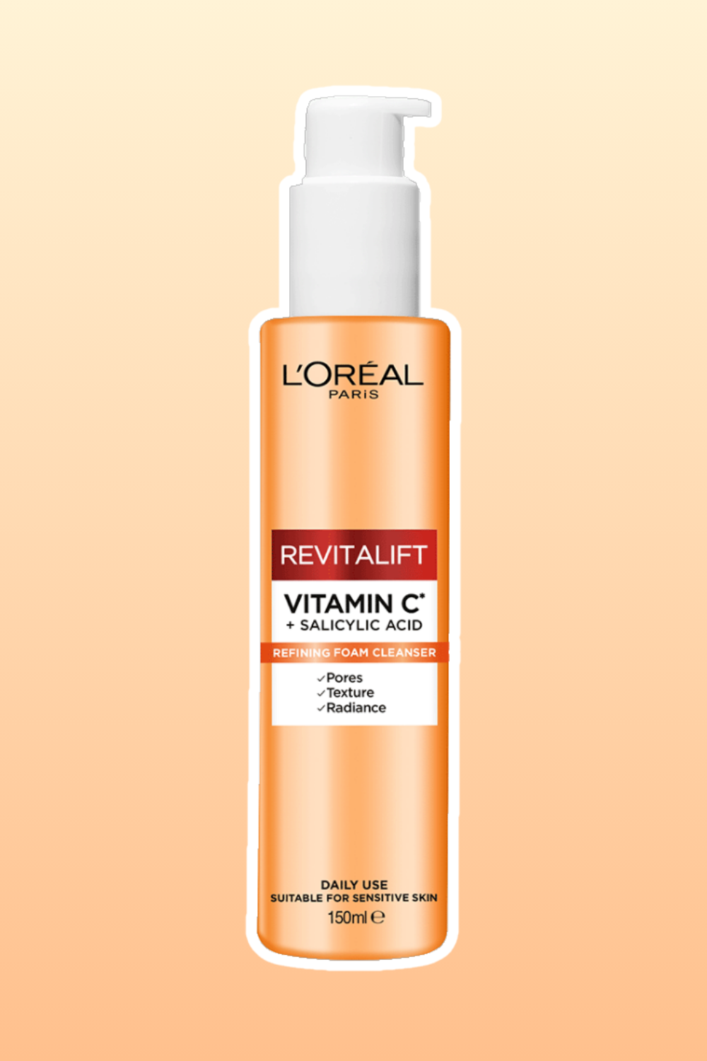 L'oreal Revitalift Clinical Vitamin C + Salicylic Acid Foaming Cleanser 
