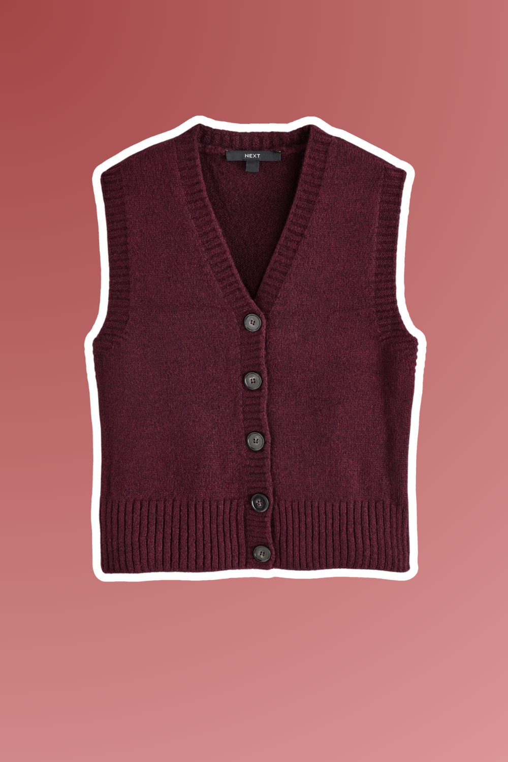 next knit buttoned up top