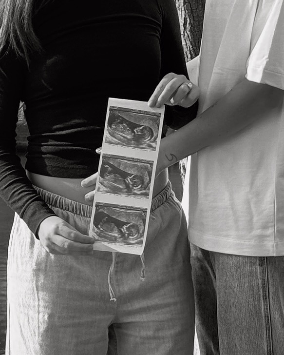 Emily van Egmond and Kat Thompson baby