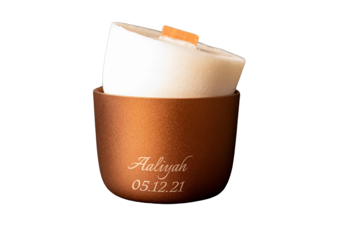 Lunaire personalised candle 