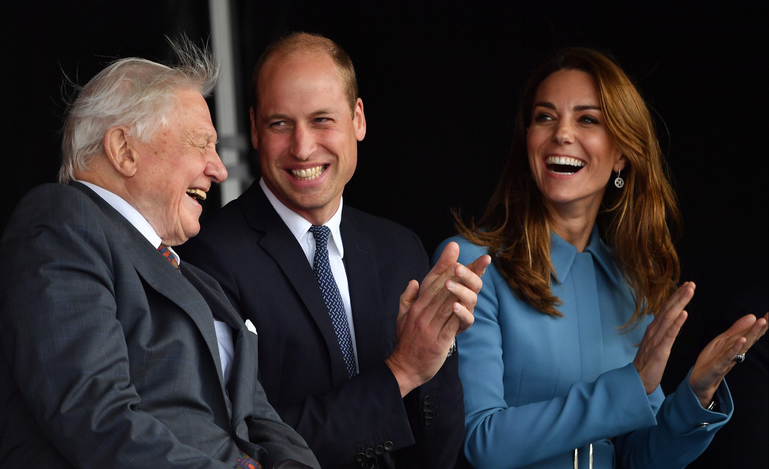 David Attenborough Prince William Princess Catherine 