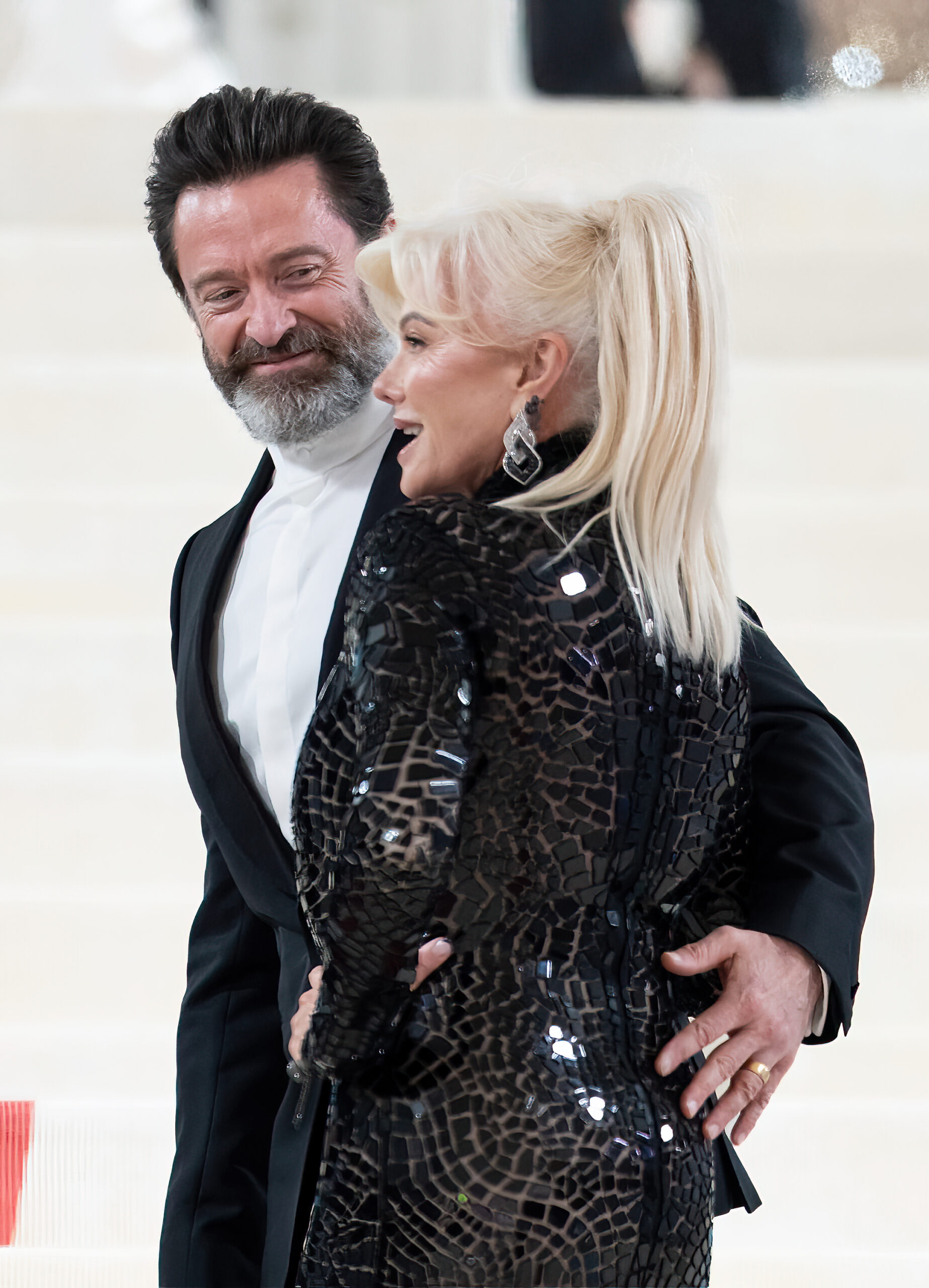 hugh and deb met gala