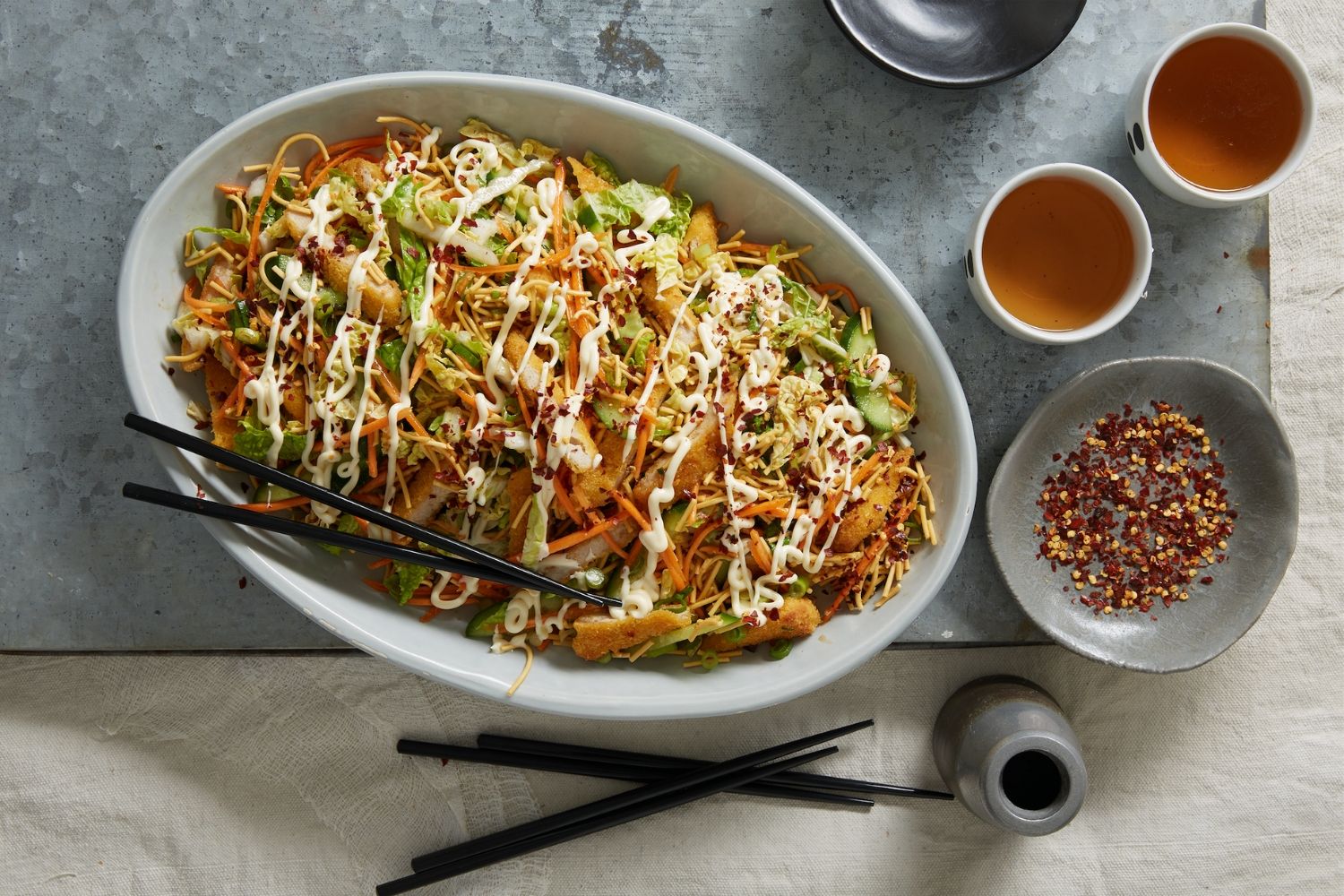 Your new favourite summer meal: Crunchy katsu chicken salad!