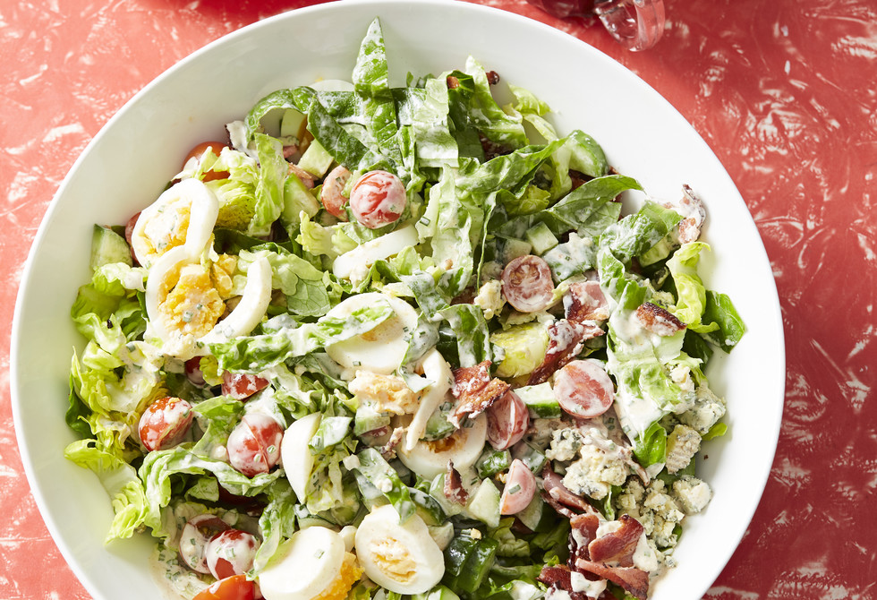 Cobb salad with ranch dressing